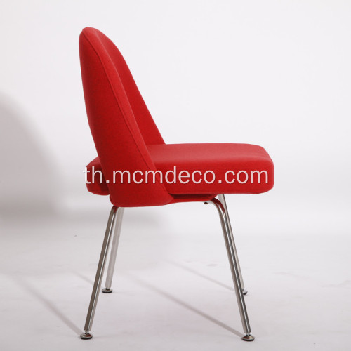 เก้าอี้รับประทานอาหารร่วมสมัยสีแดง
